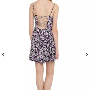 NWT Purple Floral Skull Dress